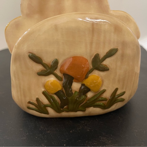 Vintage Ceramic Mushroom Retro Napkin or Letter Holder - Picture 5 of 9